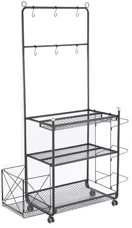 Estante de almacenamiento de pelotas deportivas para garaje, gimnasio o sala de juegos, soporte vertical rodante para baloncesto, fútbol, voleibol y fútbol, ahorra espacio, estante negro para pelotas