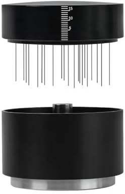 MiOYOOW Espressoverktyg, 3-i-1 kaffebryggare, fördelare & rörare med höjdjusterbar bas för hemmacafé 51/53/58mm