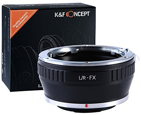 K&F CONCEPT® L/R-FX Objektiv Adapterring Adapter Fuji FX Objektivadapter für Leica R Mount Objektive auf Fujifilm X-Mount Bajonett Systemkamera Fuji Finepix X-T1,X-E2,X-E1,X-A1,X-M1,X-Pro1