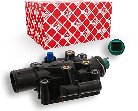febi bilstein 34977 Thermostat Housing with temperature switch, pack of one
