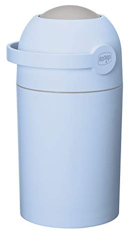 Chicco Nappy Bin Odour Off, Windeleimer, kompakter und platzsparender Containerbehälter, keine Nachfüllkosten, keine Nachfüllungen erforderlich, normale Beutel sind verwendbar, Blau