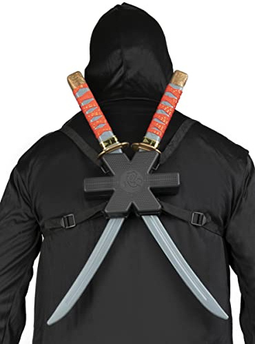 Funidelia | Set de Espadas samurái para Hombre y Mujer Japón, Geisha, Samurai, Ninja - Accesorios para Adultos, Accesorio para Disfraz - Blanco