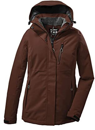 Killtec Damen Outdoorjacke Funktionsjacke mit abzippbarer Kapuze KOW 140 WMN Jckt wasserdicht, Winddicht, atmungsaktiv 00544-herbstlaub 46