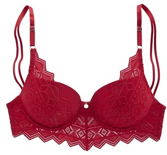 s.Oliver Push-up BH i körsbärsröd, kupa A, Körsbär, 80A