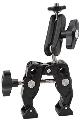 Super Clamp Camera Clamp, Crab Plier C Clamp Bracket Mount, Magic Arm Ball Head Adapter, med 1/4, 3/8 Tums Skruv, för Paraplyklämma, Photo Studio Light Stand