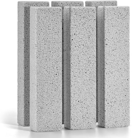 Omszte Confezione da 6 pietre pomice per la pulizia del WC, pulisce con forza gli anelli dell'acqua dura, l'accumulo di calcio e macchie, adatta per lavello della cucina, WC, vasche da bagno, grill