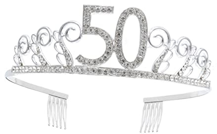 ERINGOGO 1 Ensemble Crown Hair Comb et Sash pour Anniversaire Ans Accessoire de Fête avec Couronne et Décoration pour Célébrations Spéciales