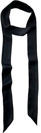 Morain Femme Écharpe Fine Ceinture Cravate Écharpe Poignée de Sac Enroulement Choker en Soie Décoration Élégante Bande de Soie à la Mode
