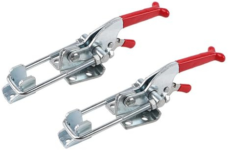 2 pezzi tenditori per ginocchio in metallo, autobloccante, chiusura rapida GH-431, grande, morsetto di tensionamento, regolabile, chiusura a scatto, 350 kg/771 libbre, leva di chiusura per armadio