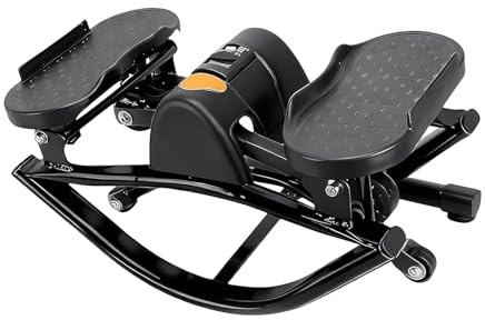 Stepper laterale a dondolo per allenamento a casa, passo a dondolo da lato a lato, attrezzatura per il fitness, attrezzatura per esercizi a casa, passo per roccia sinistra e destra, per allenamento