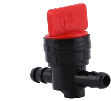 1 pz Universale 6mm Rubinetto del carburante in plastica Inline On Off Rubinetto del carburante di ricambio adatto per tubo 1/4 di tubo,Valvole carburante e accessori