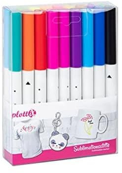 plottiX - Sublimationsstifte Komplett Set (18 Farben)