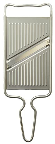 Japanese Double-Edged Slicer, Mandoline, Stainless Steel, Made in Sanjo, Japan, Silver