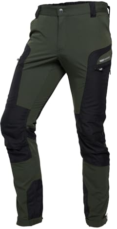 PUMA Workwear Pro-One Wanderhose Herren - Robuste Outdoor Hosen für Herren - Mit verstärktem Nylon für Langlebigkeit - Trekkinghose mit 4-Wege-Stretch - Verstellbarer Knopfleiste - 3XL - Oliv