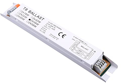 LUOFANG Ballast électronique 220 240V AC 2x36W T8, Ballasts de Lampe à Large Tension