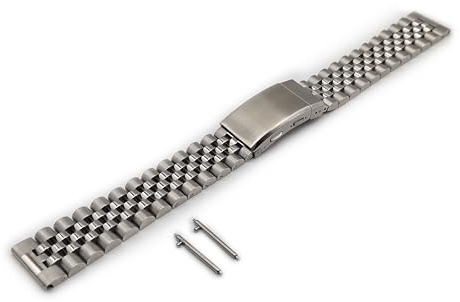 Nuovo Bracciale jubilee Sub DIve acciaio FULL INOX One More Strap con finali pieni dritti universali clasp regolabile 20 22 mm (20mm)