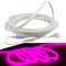 FOLGEMIR 1m Ruban de néon ronde, luminescent à 360° - Violet/Rose, Bande LED 2835 SMD 120 LEDs/m, éclairage lumineux sans points de lumière, 220V 230V strip, IP65 étanche, DIY décoration
