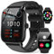 Smart Watch for Men Women Answer/Make Calls - 1.85 Fitness Watch with Step Counter Heart Rate Sleep SpO2 Monitor, 100+ Sports, IP68 Waterproof, Notification, Mens Smartwatches for Android IOS