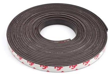 ZIJANG Bande Aimantée Adhésive 5 m, Bande Magnetique Adhesive Super Colle, Aimant Caoutchouc Aimant Moustiquaire Flexible, Solidement Fixé, Aimant Autocollant pour Moustiquaires, Murs, Portes