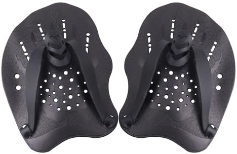 Mokaskaidj Palette Nuoto, Hand Paddle, Pagaia Manuale da Nuoto, Pinne per Mani Professionale, Accessori Piscina, Palette Professionale Accessori per Esercizio in Piscina per Adulti Unisex