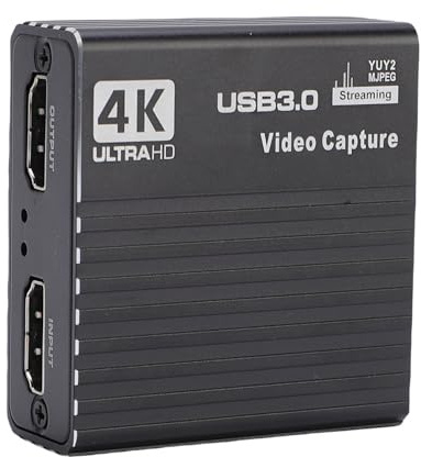Garsent 4K HDMI Capture Card, USB 3.0 Video Capture Card, 4K 1080P 60fps Game Video Capture Card, Low Latency HD Multimedia Interface for Streaming Recording Gaming