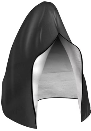 AEJHSIN Funda Balancin Jardin Exterior Funda for Silla Colgante de Patio, Impermeable, Resistente al Viento, con Cierre Cremallera y Asiento Individual o Doble Mimbre for Exteriores(Black,200x230CM)