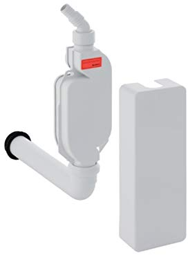 Geberit 152768111 Entwässerung des Gehäuse-Oberfläche Siphon für Waschmaschine/Spülmaschine, 40 mm weiß