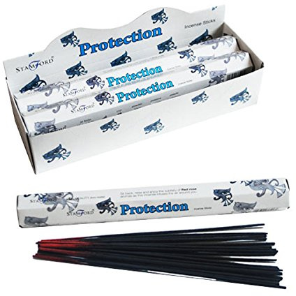 STAMFORD INC. 37516 Protection Incense Sticks, 20 Sticks x 6 Packs