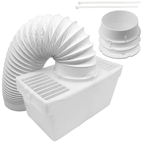 SPARES2GO Condenser Vent Box & Hose Kit compatible with Miele Tumble Dryers (1.25m)