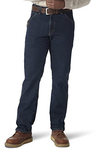 Wrangler Jeans de Cinco Bolsillos para Hombre, Tinte Oscuro, 32W x 34L