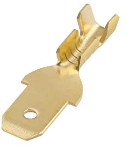 Heschen rapida Splice capicorda a forcella maschio 4.8 mm a crimpare connettore non isolati 100 pz