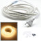 FOLGEMIR 2 Meter Warmweiß LED Band, 2835 SMD 144 Leds/m Lichtleiste, 220V 230V LED Strip, sehr helle Beleuchtung - ca. 900 LM pro Meter, IP65 wasserdicht