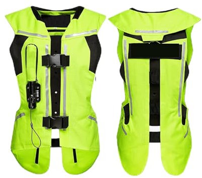 Reitweste Mit Airbag Airbag-Schutzweste Für Frauen Lösen Sie Den Airbag In 0,3 Sekunden Aus Vier Jahreszeiten Motorradreitweste Für Männer Und Frauen (Nicht Mit CO2-Kartusche Ausgestattet) Fahrradausr