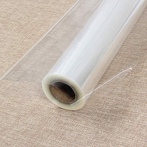 iLovepaper Klare Geschenkfolie Transparent, 84CM x 35M, Durchsichtiges Geschenkpapier Cellophanfolie für Geschenkkörbe, Strauß (Transparent)