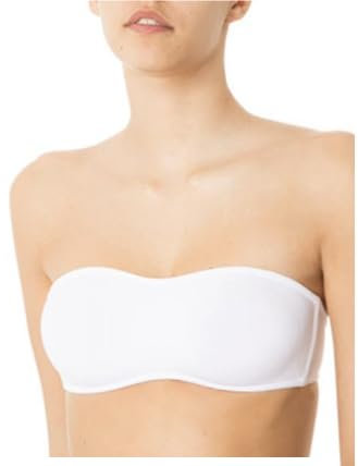 Infiore Reggiseno Fascia Sfoderata in Microfibra Elasticizzata Coppe Estraibili Senza Ferretto Art. 2011 (B, Nero, 1)