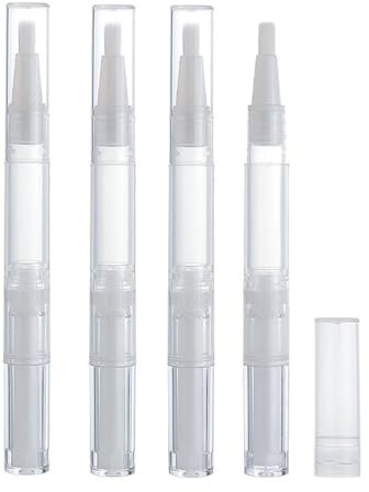 Leer Nagelöl Stift,4 Stück Leer nagellack stift,Leer nagellackstift,Befüllbarer Kosmetikbehälter Leer Klarer Twist Pen