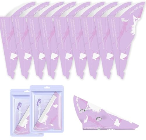 XUZOPIM 20 Pieces Pied Female Pipi Funnel Pipi Cones For Women And Travel Disposable Urinal Female Paper Cones Pipes Disposable For Outdoor Activities And Camping Hiking