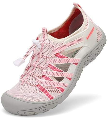 SAGUARO Sandali Sportivi Chiusi per Donna Sandali Estivi da Trekking Traspiranti Antiscivolo Scarpe da Spiaggia per Sport All'aria Aperta Rosa 41 EU