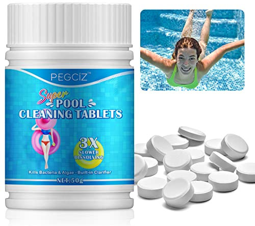 Chlorine Tablets for Swimming Pool,Hot Tub&Swimming Pool Chemicals,Chlorine Tablets for Hot Tub,Hot Tub& Swimming Pool chlorine tablets 50PCS