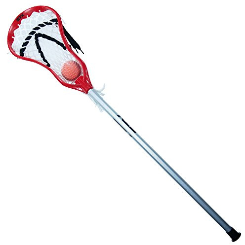 STX Lacrosse Mini Power with Aluminum Handle and Ball, Red