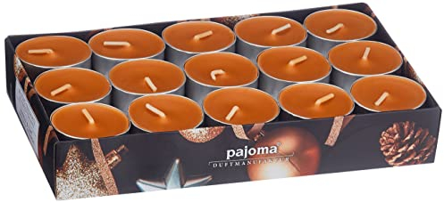 pajoma 90 Duft Teelichter 3x30 Stück Duftkerzen viele Düfte wählbar (Vanille & Zimt), 30 Stück (3er Pack)