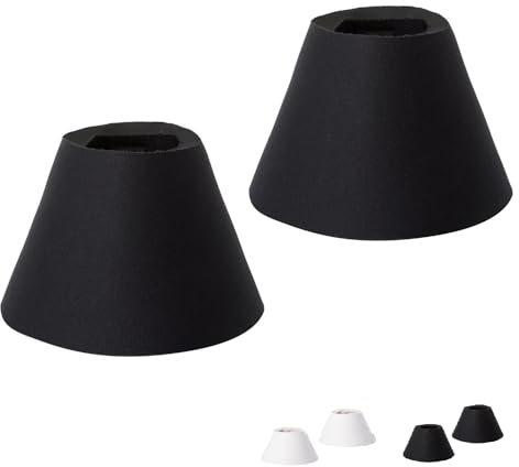 NETPROSHOP 1 Paar Hufglocken schwarz oder Weiss Springglocken Neopren S bis XXL, Groesse:L, Farbe:Schwarz