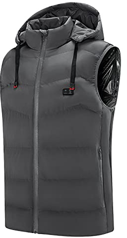 Kelandoom Gilet Chauffant Hommes Et Femmes Sans Batterie,Veste Longues Manche Chauffante Homme Électrique Usb Vêtement Gilet Chaud Vêtement De Chauffage Pour Moto Chasse Pour Moto Chasse