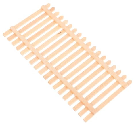 GARIOUANS Clôture Miniature Bois Pour Jardin Féérique Barrière Décorative Pour Maison De Poupées Accessoire De Paysage Résistante Et Détails Réalistes