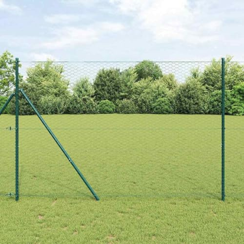 Valla hexagonal de 1,6 x 50 m de acero para exterior, jardín, terraza