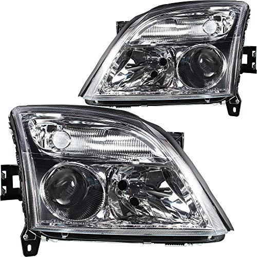 Xenon Scheinwerfersatz Scheinwerfer Satz Hauptscheinwerfer Set links rechts elektrisch W5W D2S PY21W H7 chrom passend für Vectra C Caravan