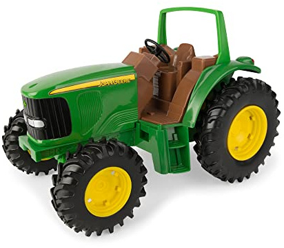 TOMY John Deere Sandbox Tough Tractor Toy - 1:16 Scale -11 Inches - Sandbox Toys - Outdoor Toys for Kids 3 Years and Up