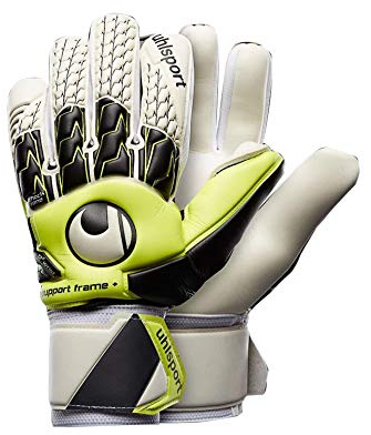 Uhlsport Herren HN Soft SF+ Torwarthandschuhe, Fluo gelb/Weiß/Schwarz, 9