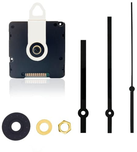 DEEWISH Clock Movement, 17mm Axis Length MSF Radio Controlled Clock Mechanism Scanning Electric Clockwork Drives for Quartz Wall Clock (56 * 56 * 19mm, HR9203+009)