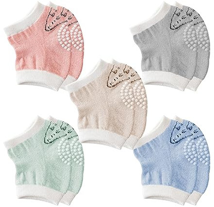 TAFACE 5 Paires De Genouillères, Genouillères Souples, Genouillères Antidérapantes, Genouillères Extensibles, Protection De Sécurité Pour Bébé Rampant, Genouillères Pour Bébé Rampant